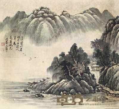 王翚 山水 立轴 61×66cm